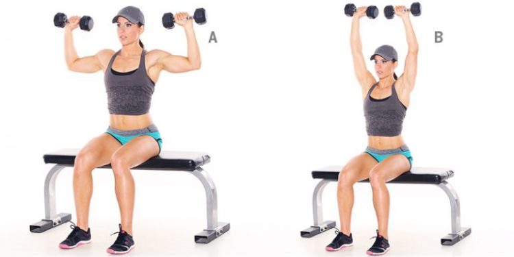 Ngồi ghế tập đẩy vai – Shoulder Press